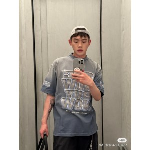 발렌시아가 남녀공용 반팔티