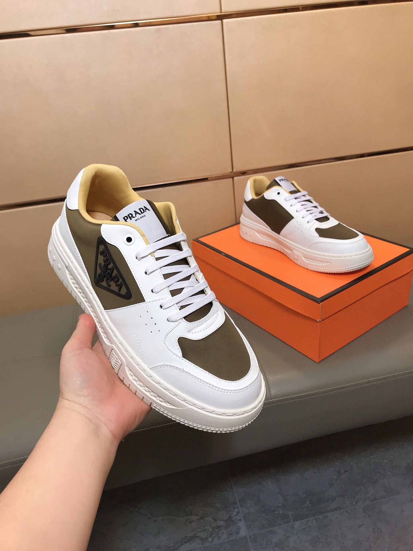 프라다 남자 스니커즈 신발 운동화