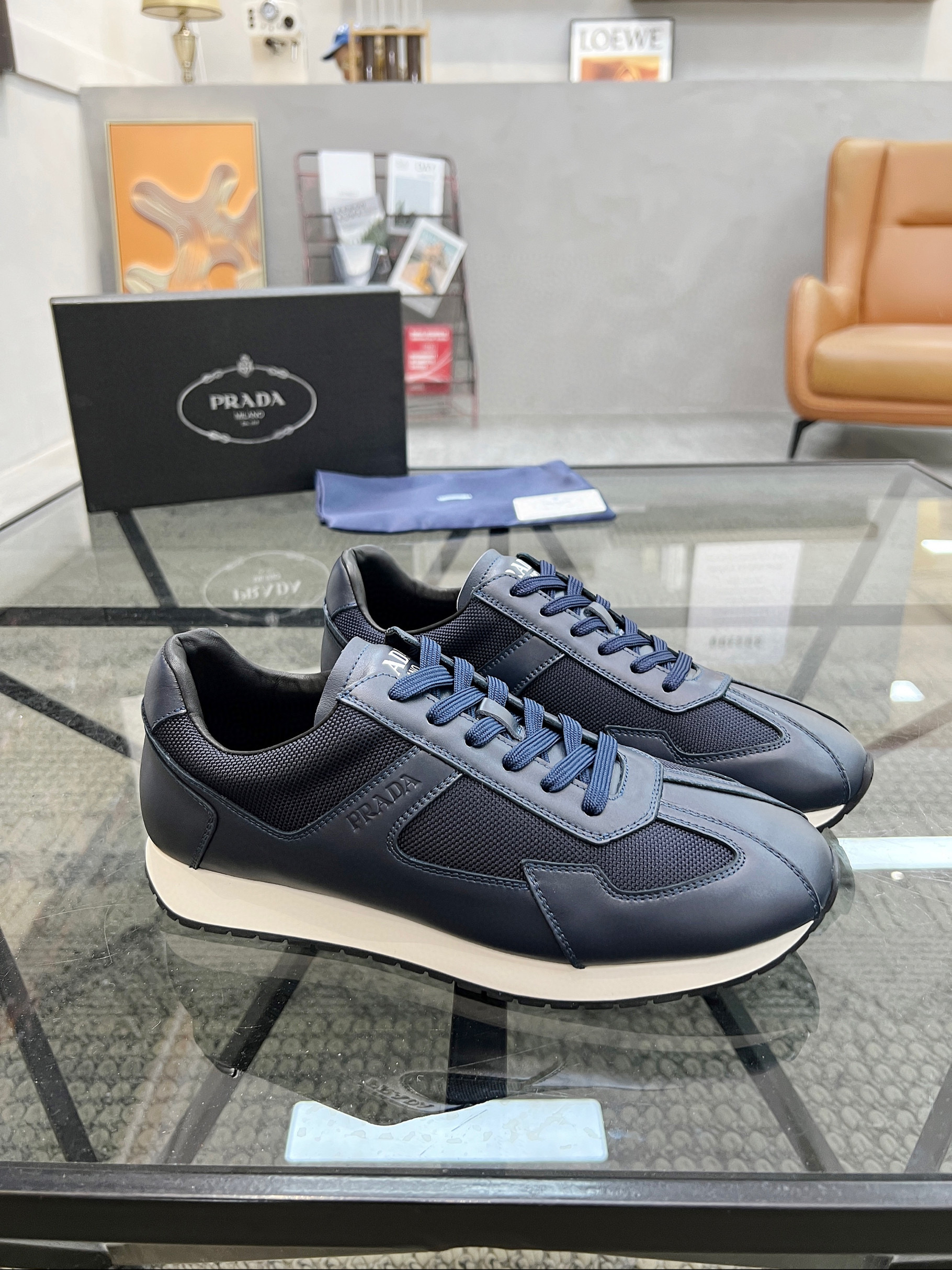 프라다 남자 스니커즈 신발 운동화