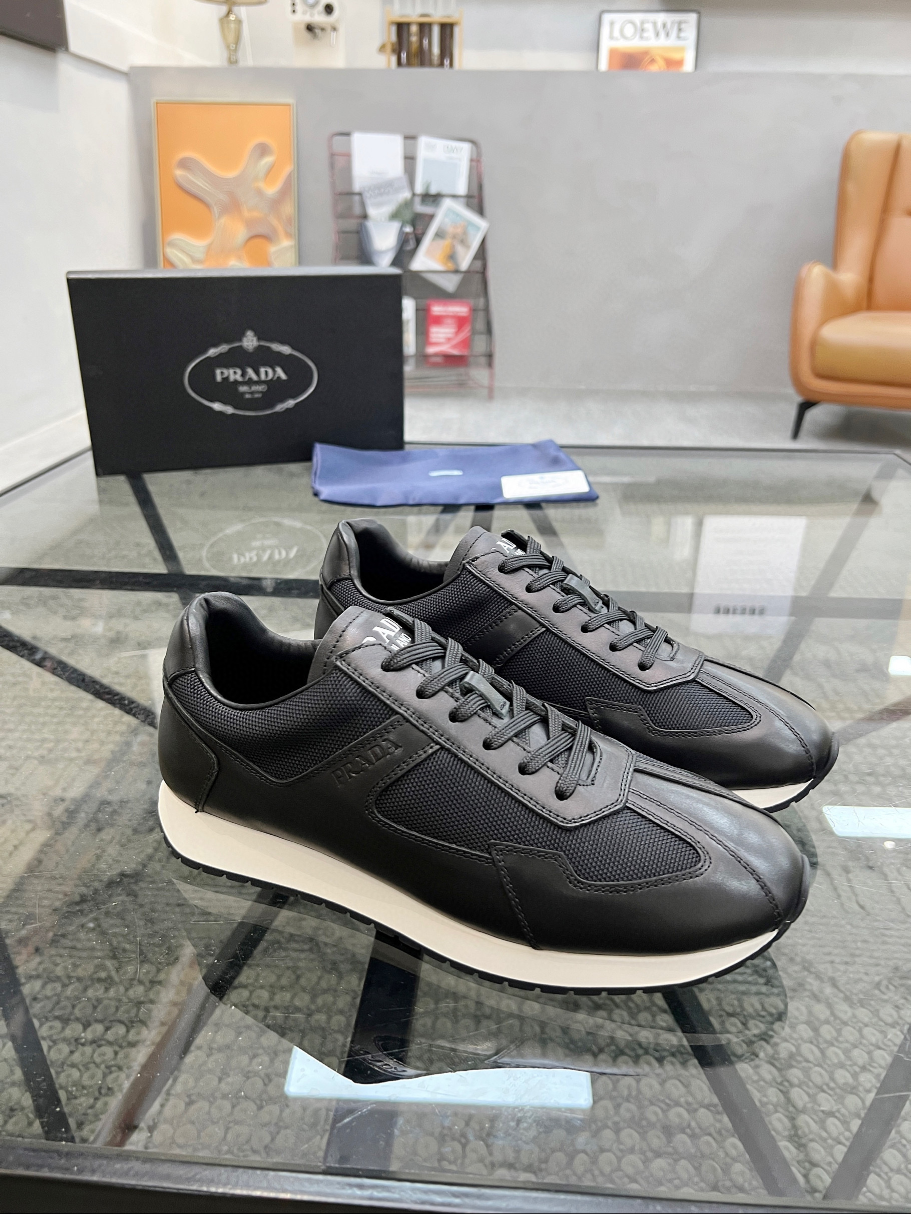 프라다 남자 스니커즈 신발 운동화