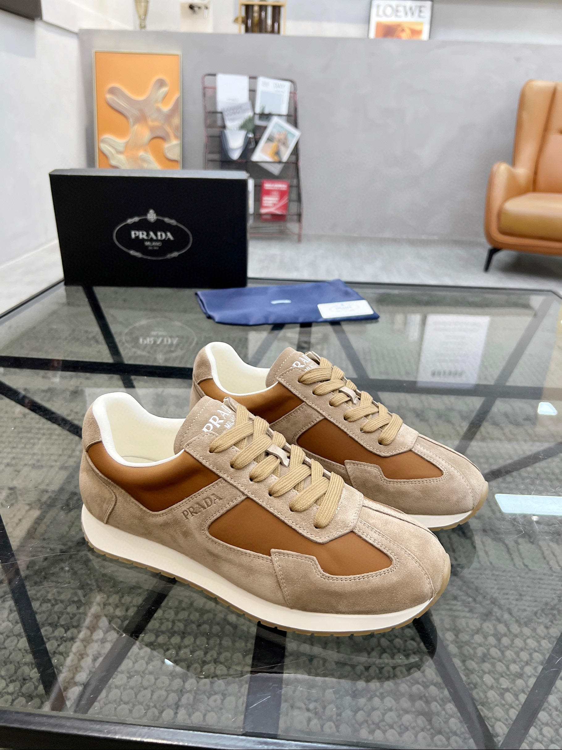 프라다 남자 스니커즈 신발 운동화