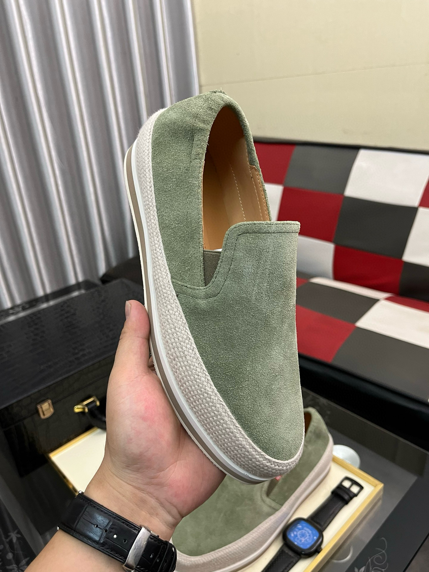 프라다 남자 스니커즈 신발 운동화