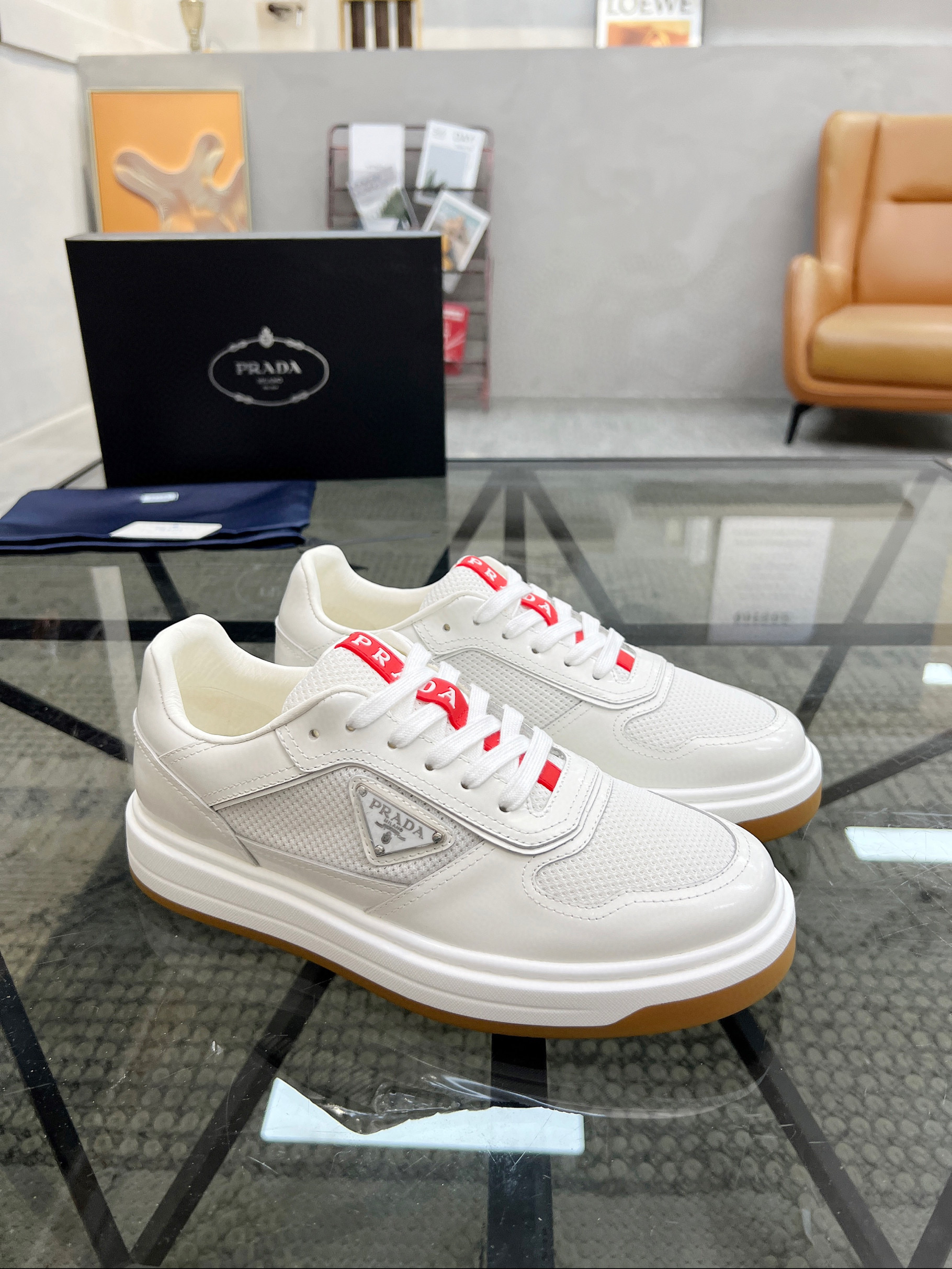 프라다 남자 스니커즈 신발 운동화