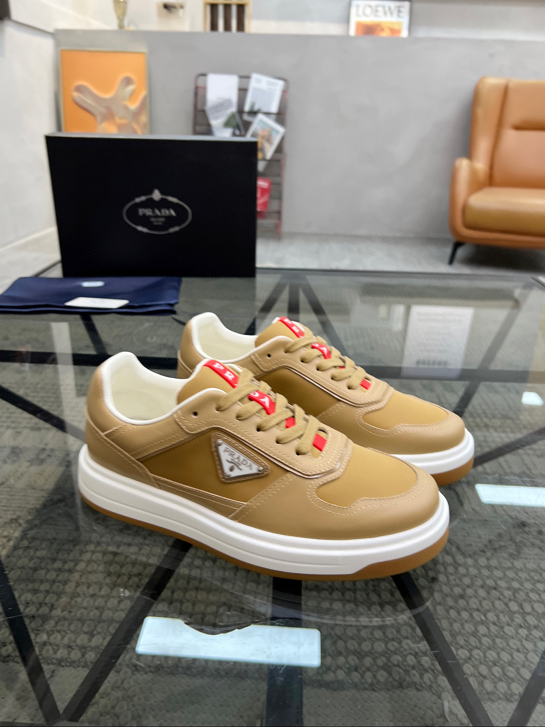 프라다 남자 스니커즈 신발 운동화