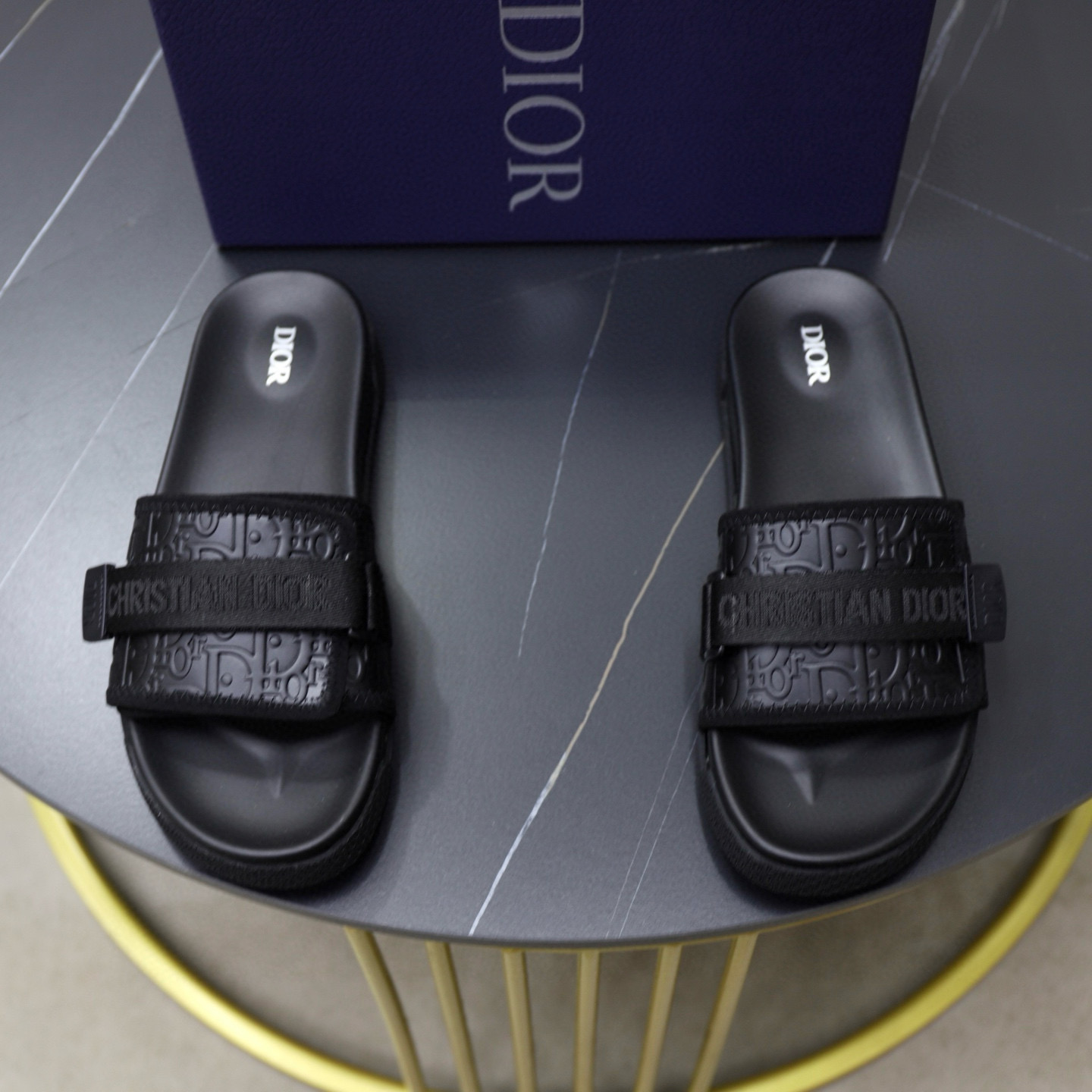 디올 남자 슬리퍼