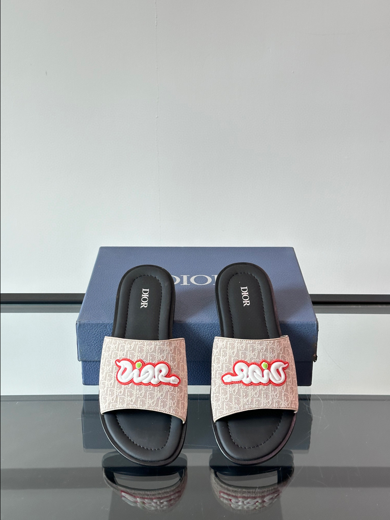 디올 남자 슬리퍼