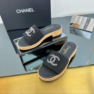 샤넬 여자 슬리퍼 6.5cm