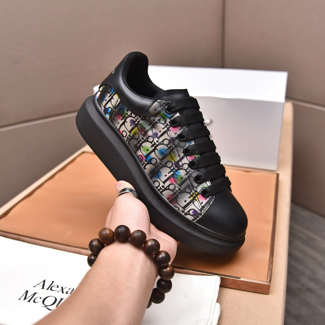 알렉산더 맥퀸 남녀공용 신발 운동화 스니커즈