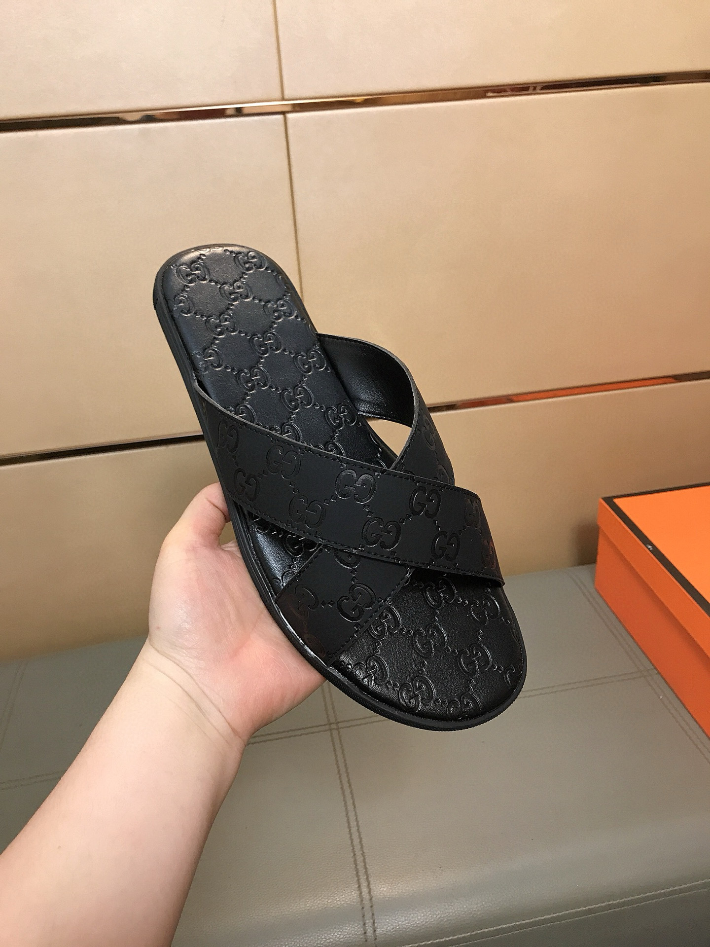 구찌 남자 슬리퍼