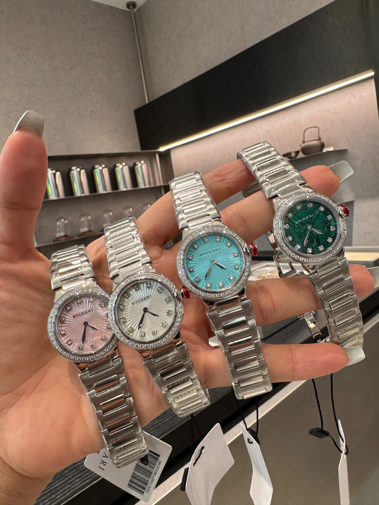 불가리 4칼라 A급 여자 시계