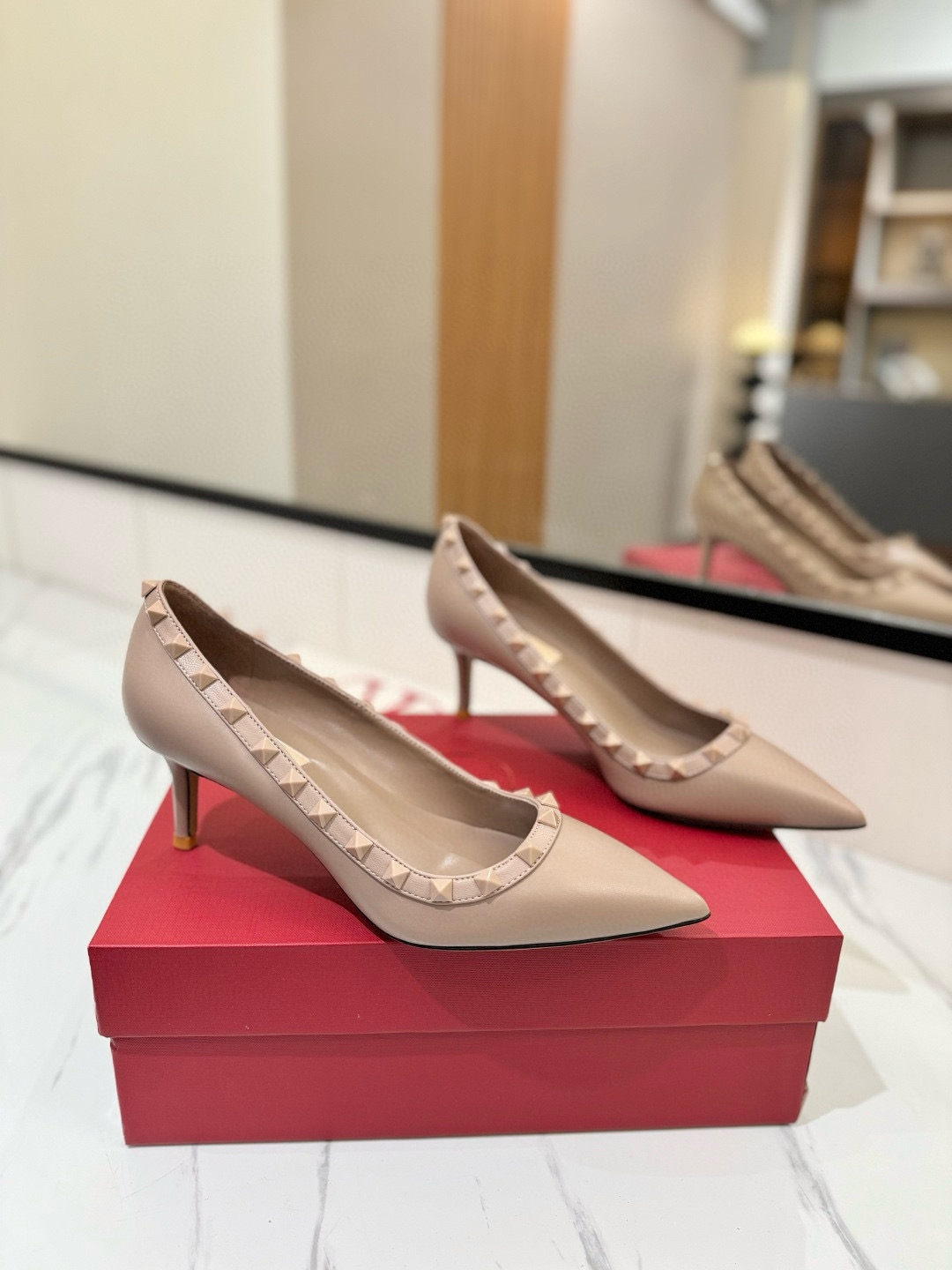 발렌티노 6.5cm 여자 신발 구두