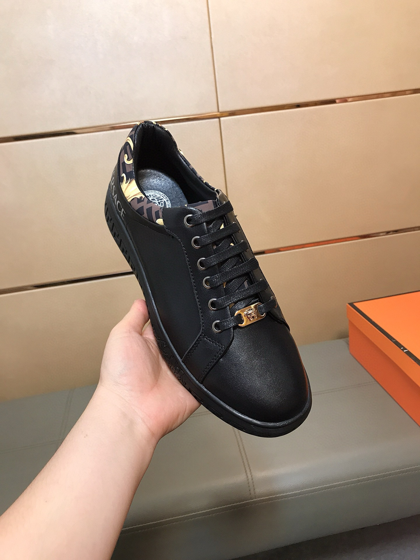 베르사체 남자 스니커즈 신발 운동화