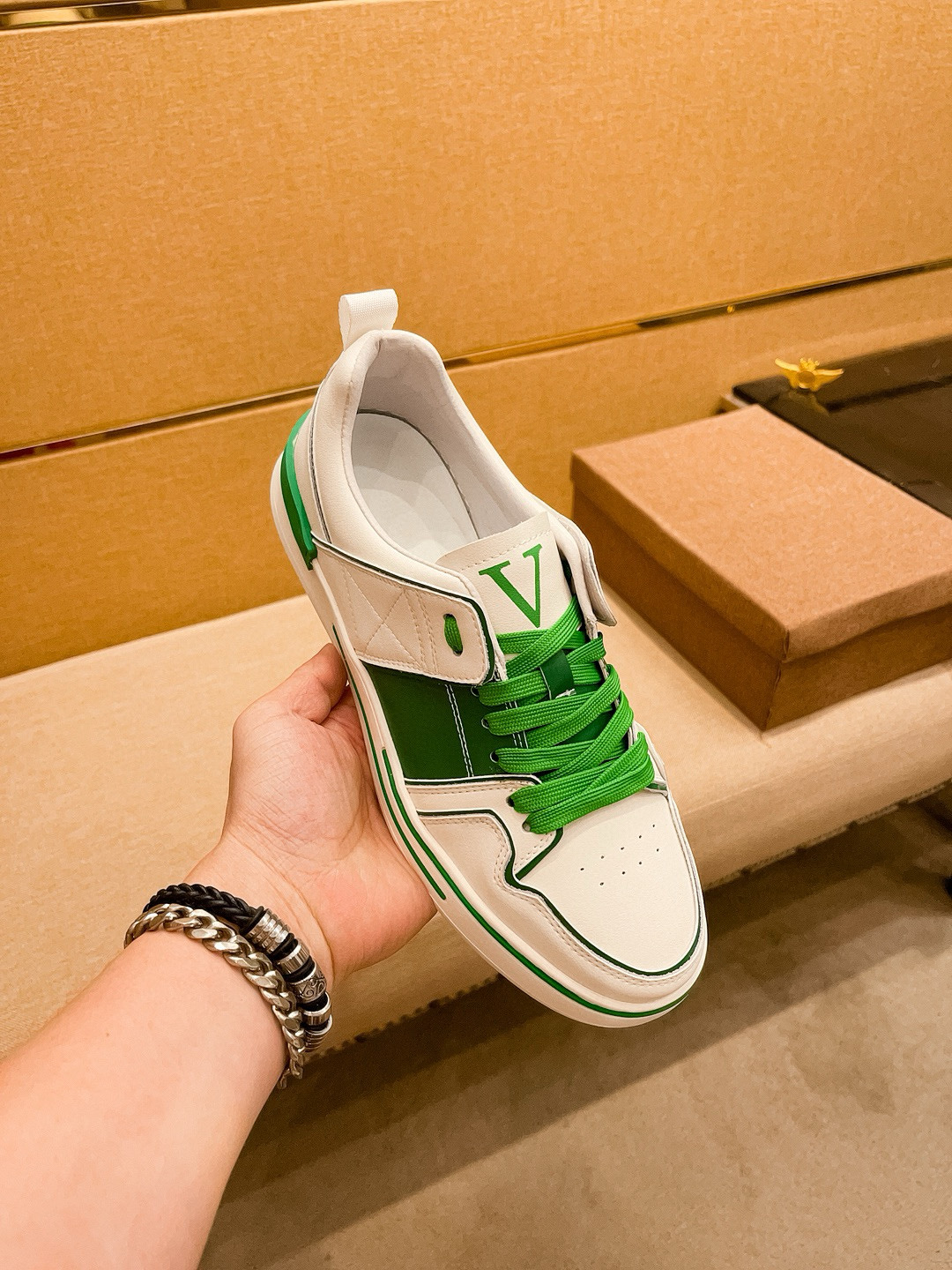 베르사체 남자 스니커즈 신발 운동화