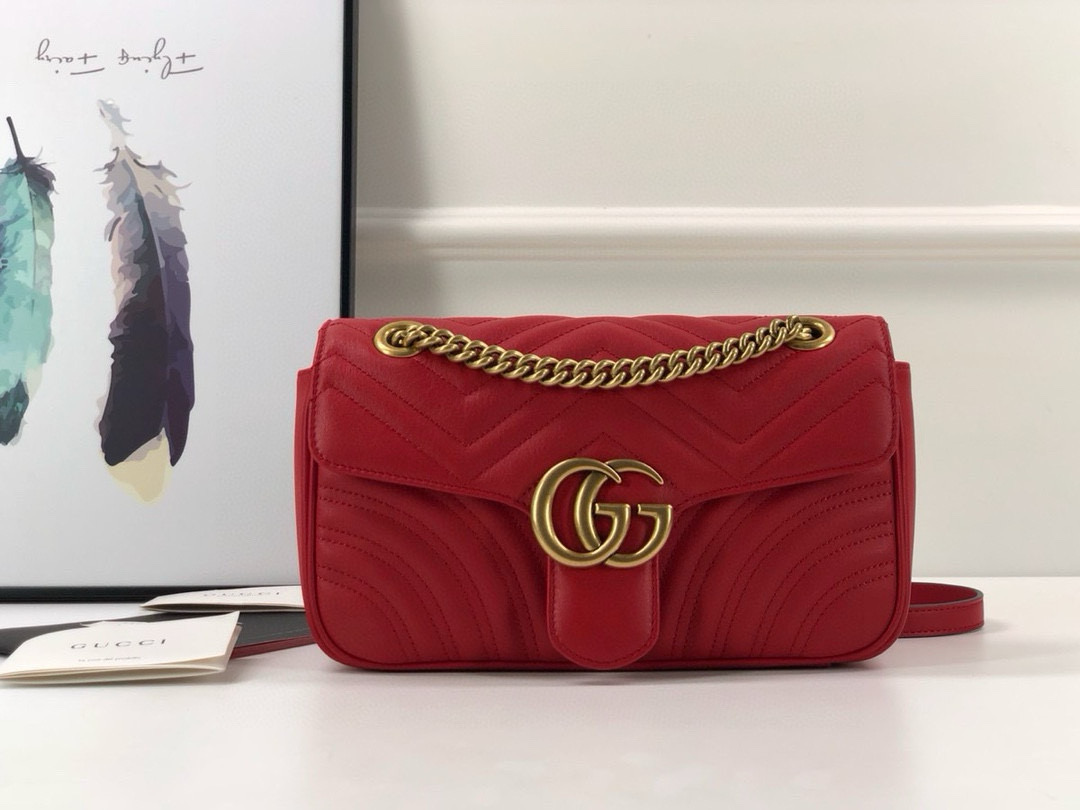 구찌 마몬트 스몰 443497 마틀라세 숄더백 여자가방