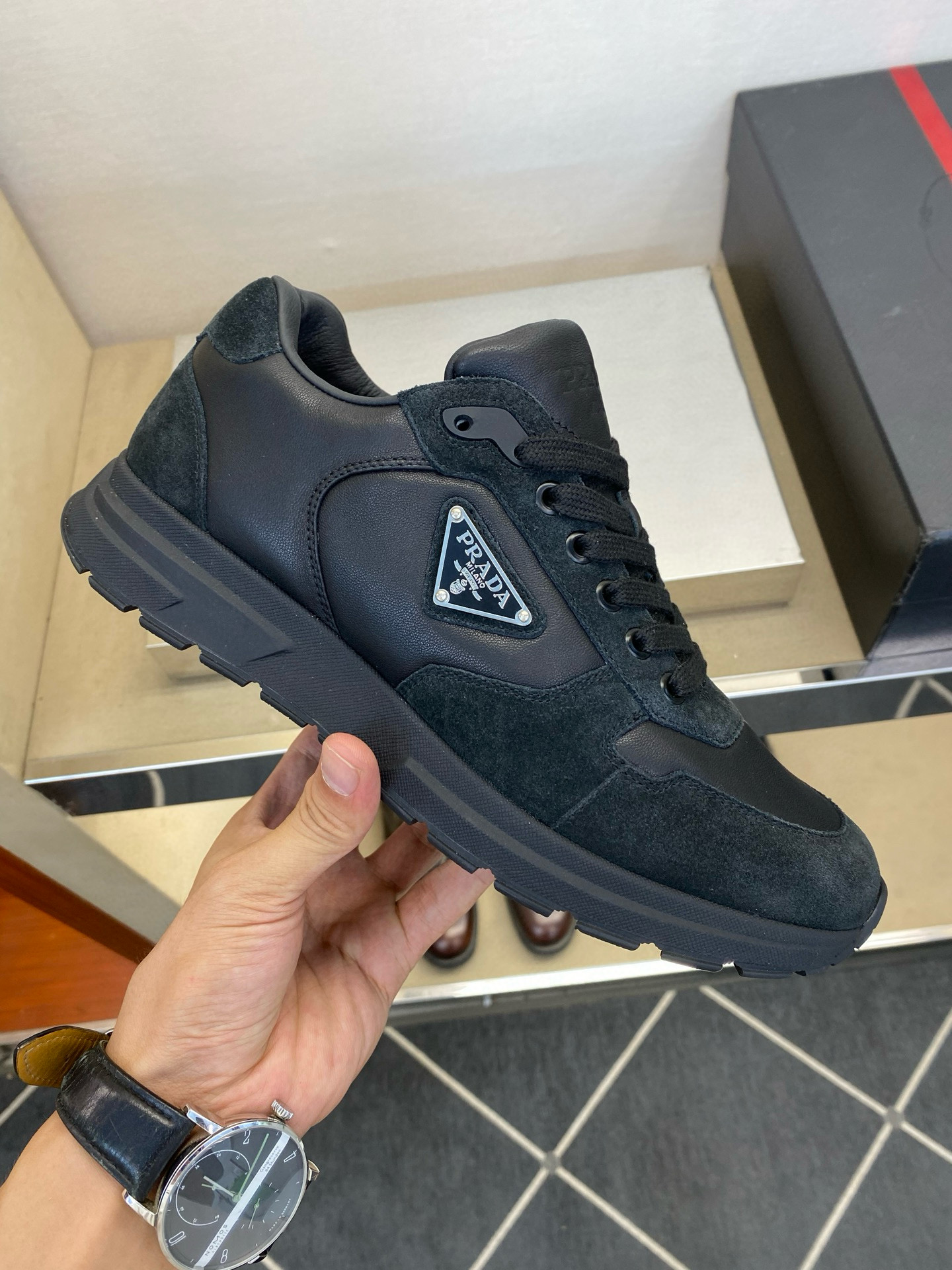 프라다 남자 스니커즈 신발 운동화