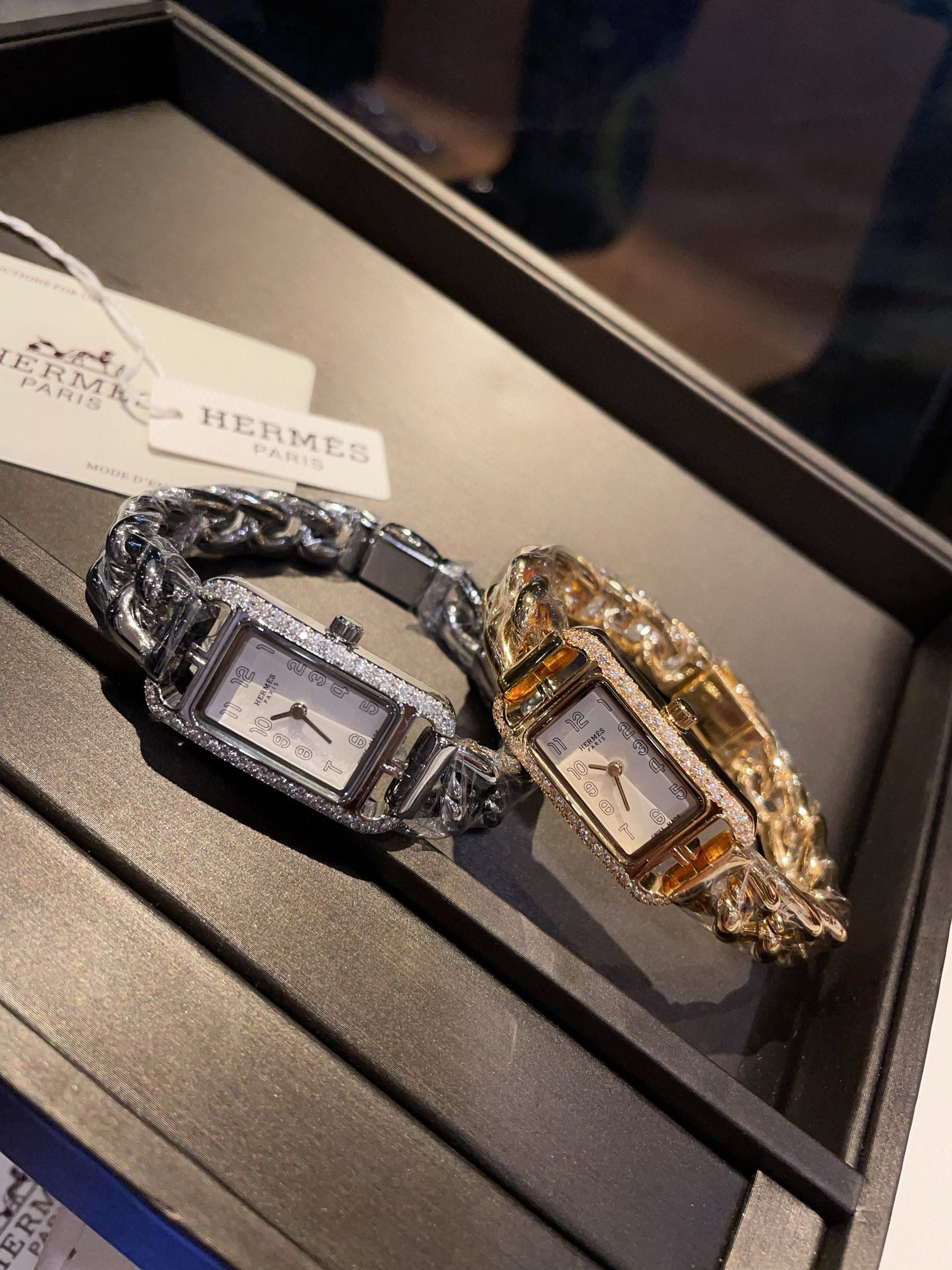 에르메스 2칼라 A급 여자 시계