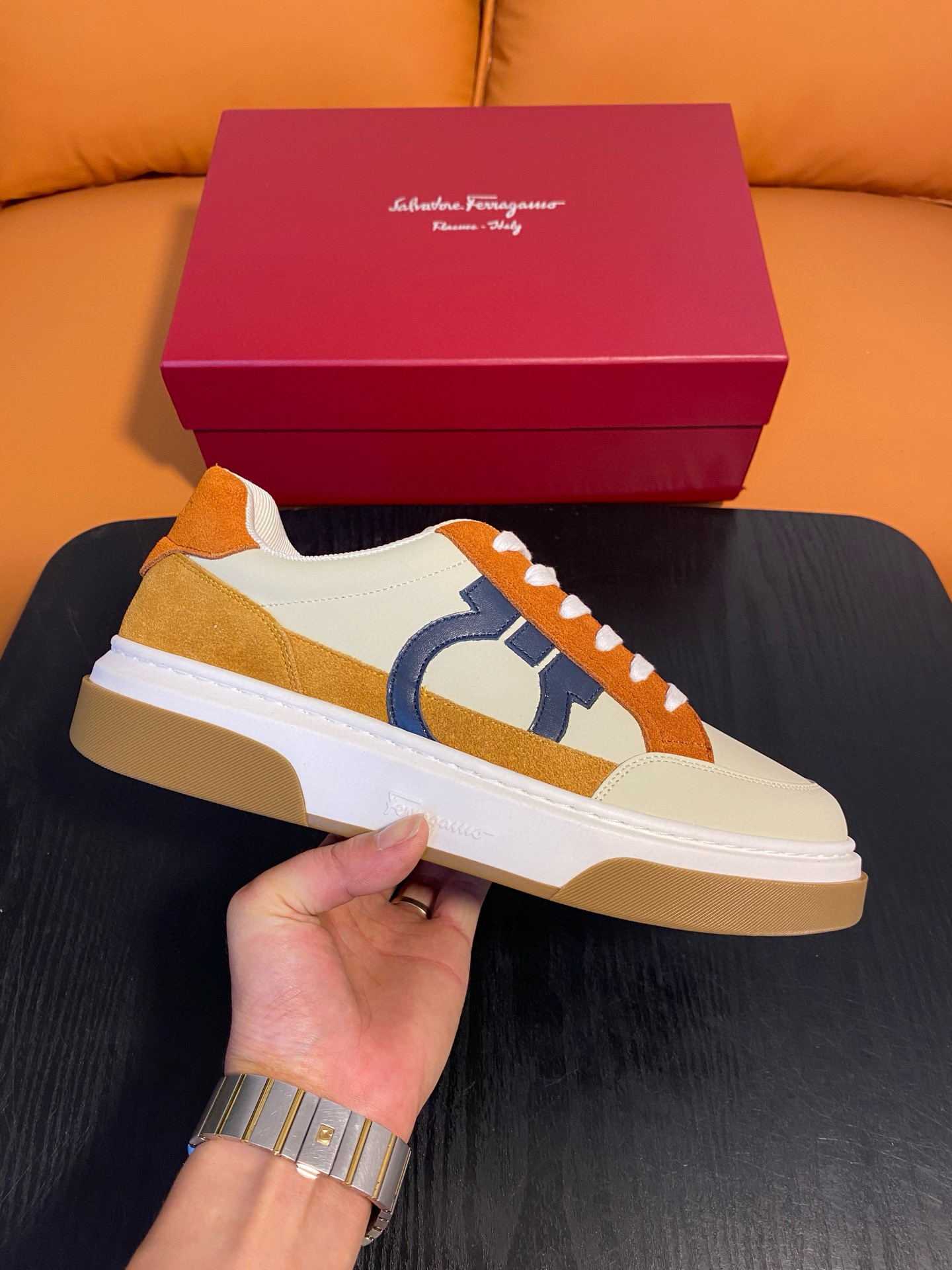 살바토레 페라가모 남자 신발 운동화 스니커즈