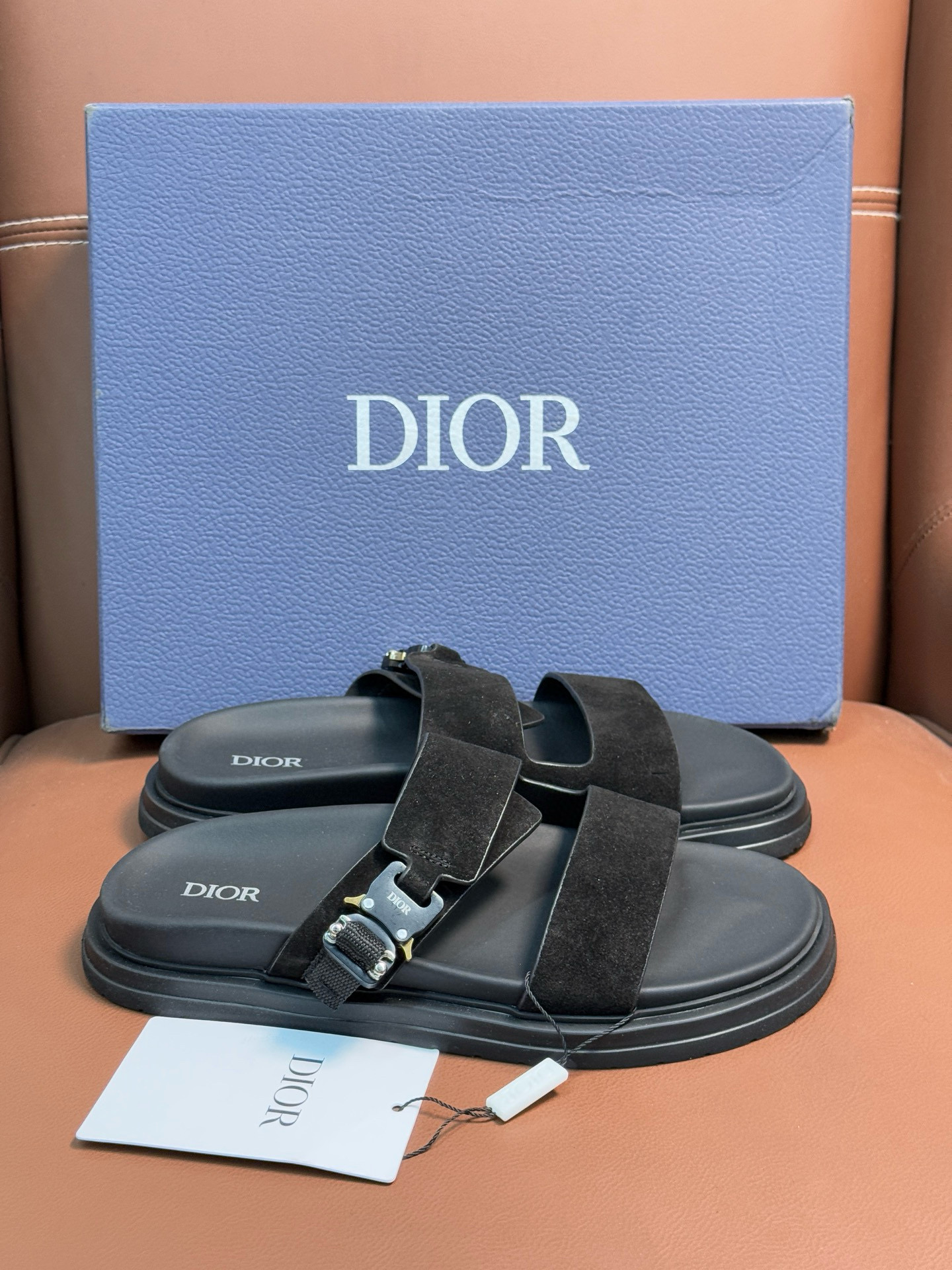 디올 남자 슬리퍼
