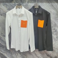 에르메스 2컬러 남자 셔츠