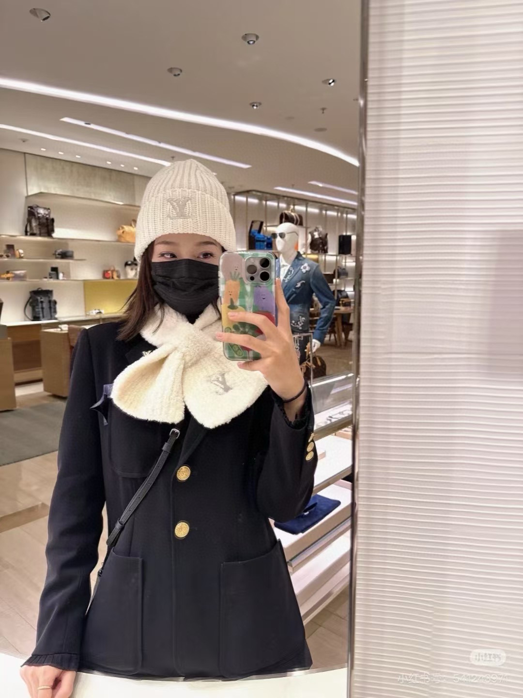 루이비통 겨울 모자