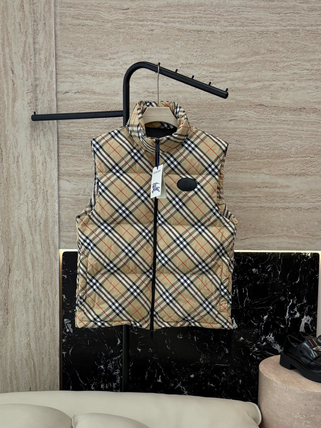 버버리 여자 조끼