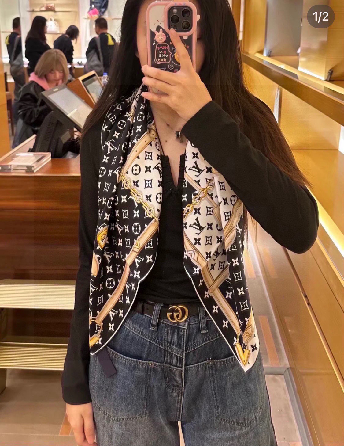 루이비통 스카프