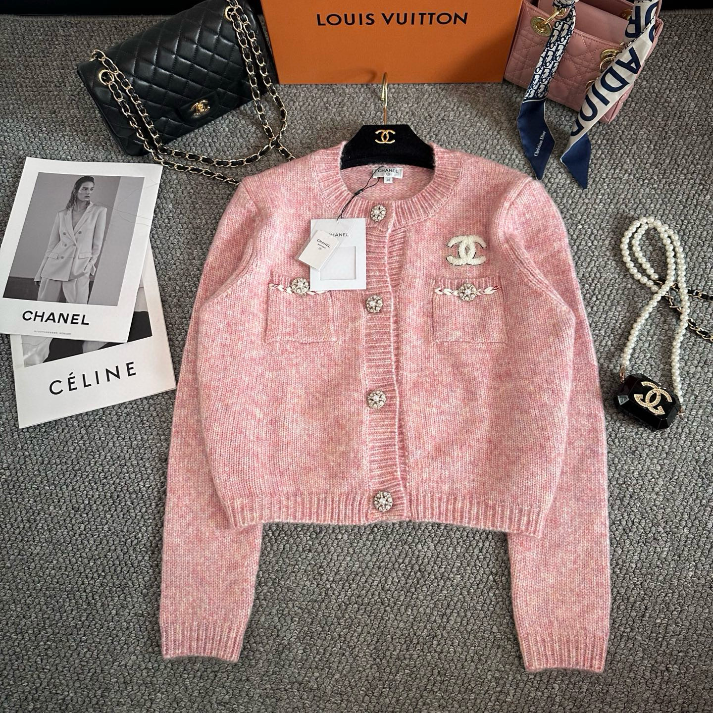 샤넬 2컬러 여자 가디건