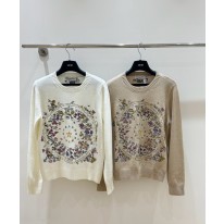 디올 2컬러 여자 후드티 맨투맨