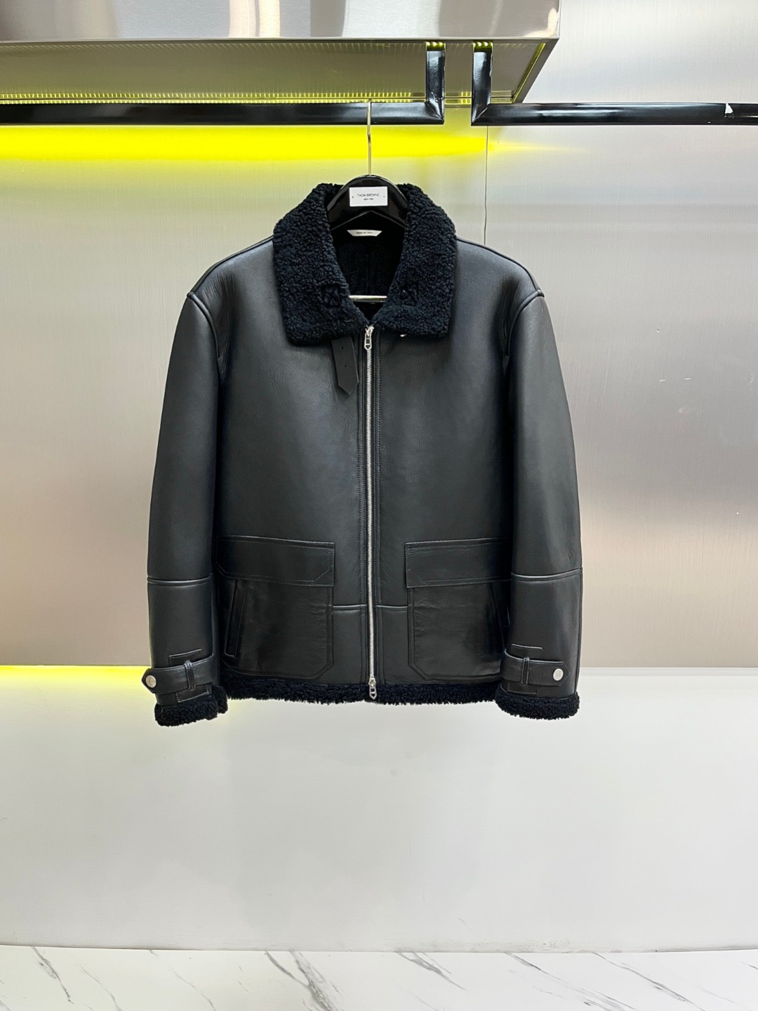 에르메스 양가죽 자켓