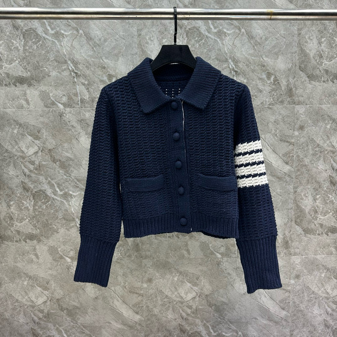 톰브라운 양모 여자 가디건