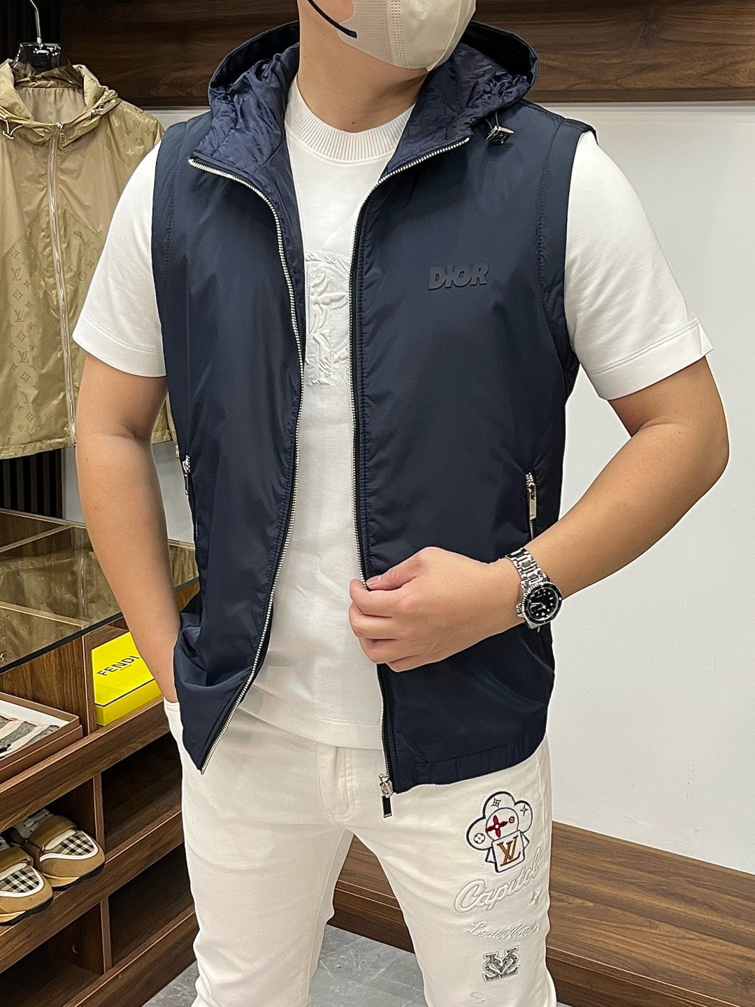 디올 남자 조끼