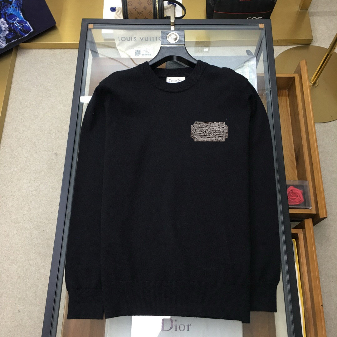 디올 2컬러 남자 니트