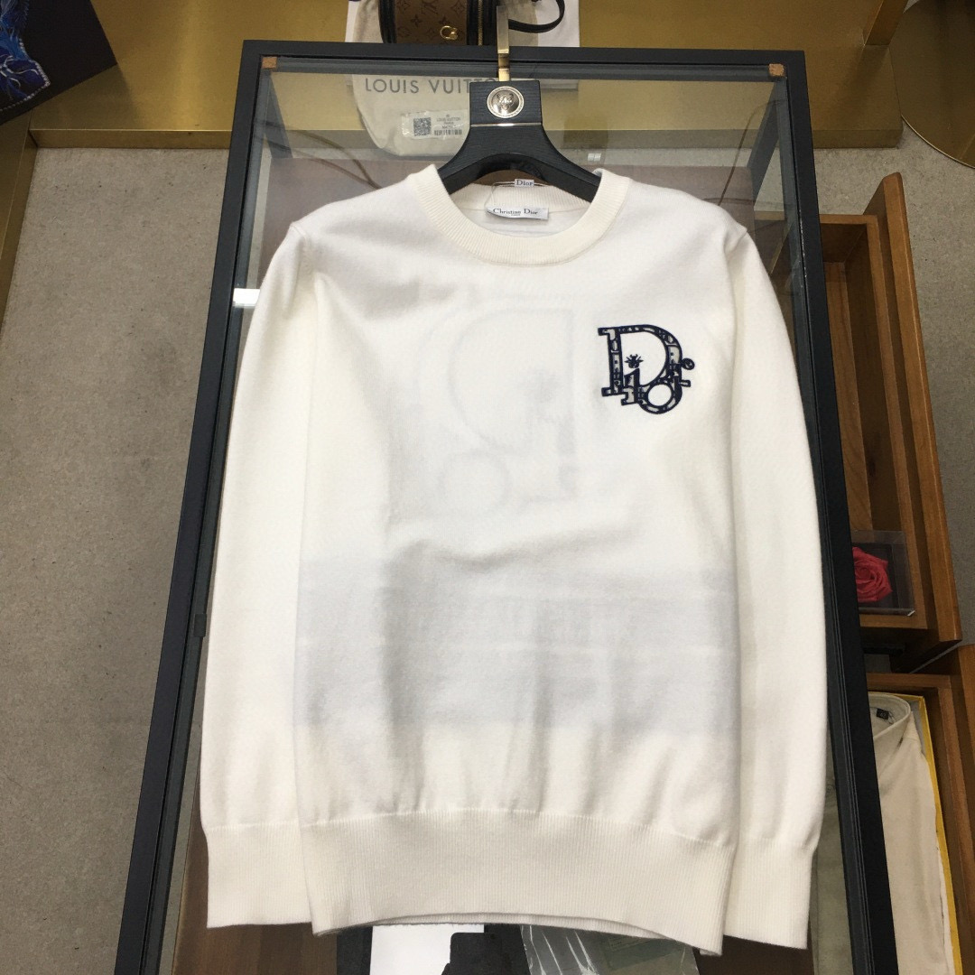 디올 2컬러 남자 니트